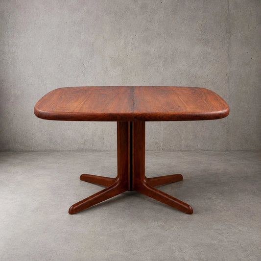 Mid Century Danish Teak Pedestal Dining Table by Skovby – image 1
