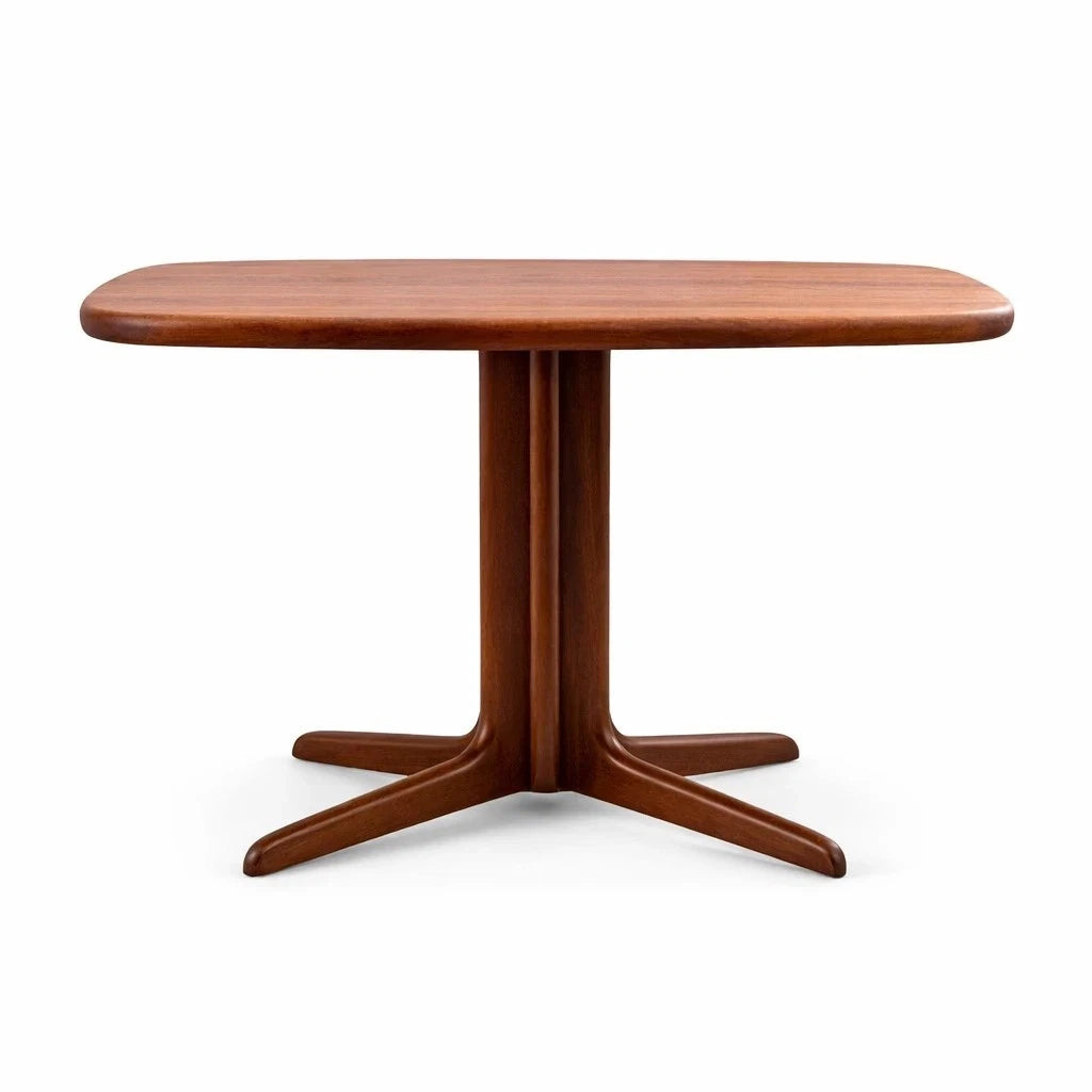 Mid Century Danish Teak Pedestal Dining Table by Skovby – image 4
