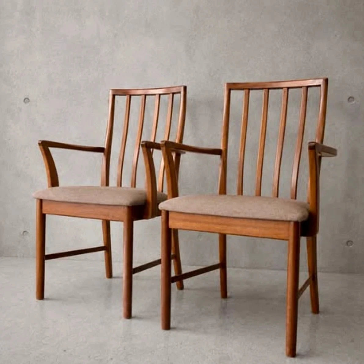Pair of McIntosh Mid Century Teak Armchairs – image 1