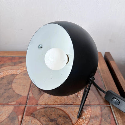 Mid-Century Space Age Black Eyeball Desk Lamp - view 3