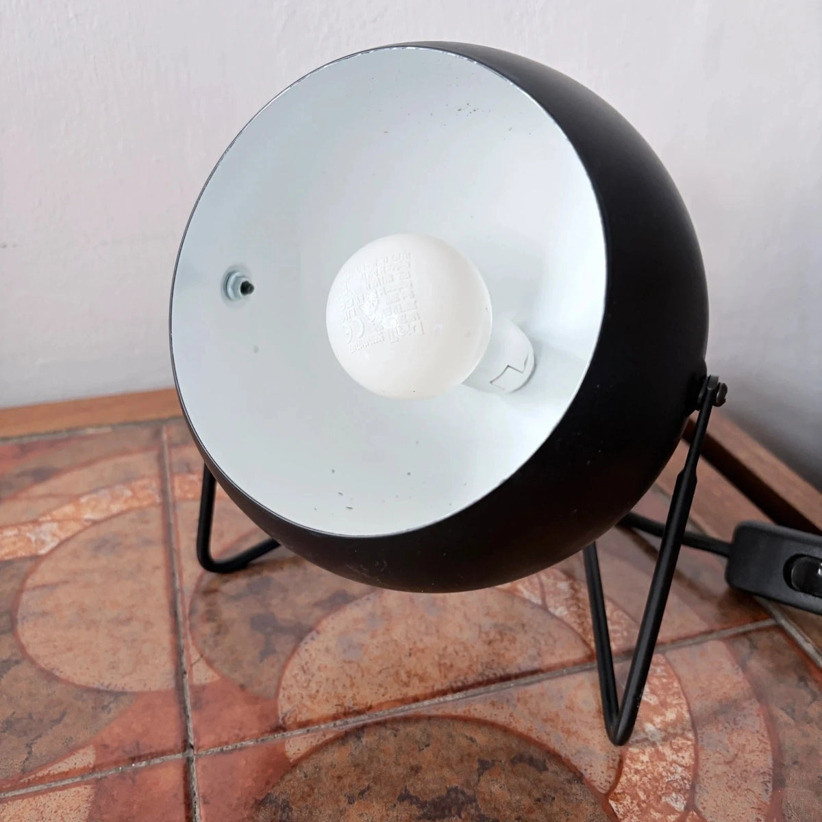 Mid-Century Space Age Black Eyeball Desk Lamp - view 4