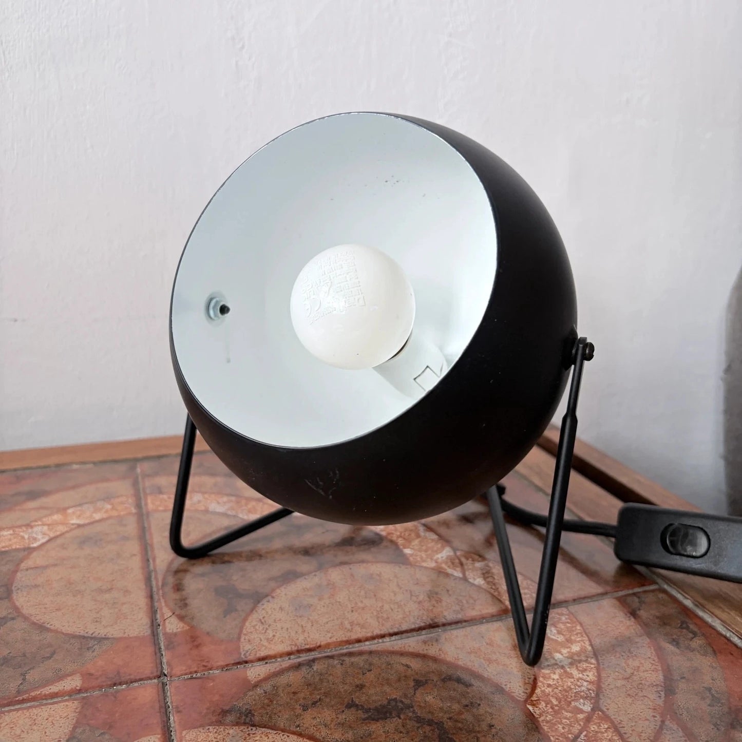 Mid-Century Space Age Black Eyeball Desk Lamp - view 5