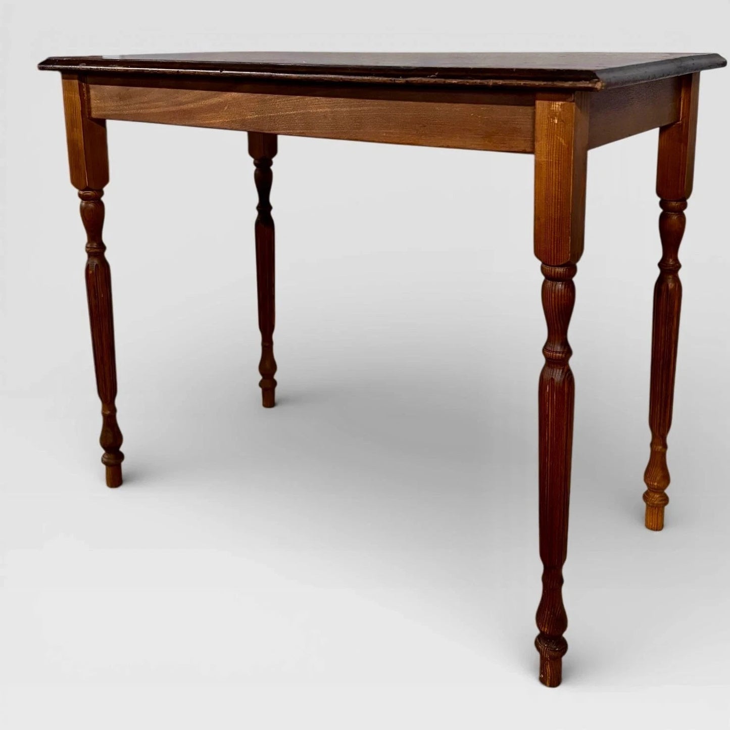 Victorian Pine & Oak Farmhouse Kitchen Table - image 3