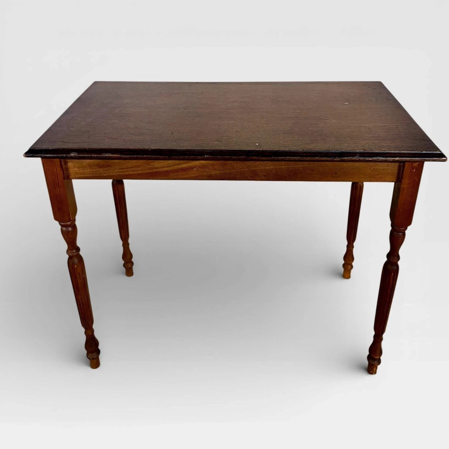 Victorian Pine & Oak Farmhouse Kitchen Table - image 4