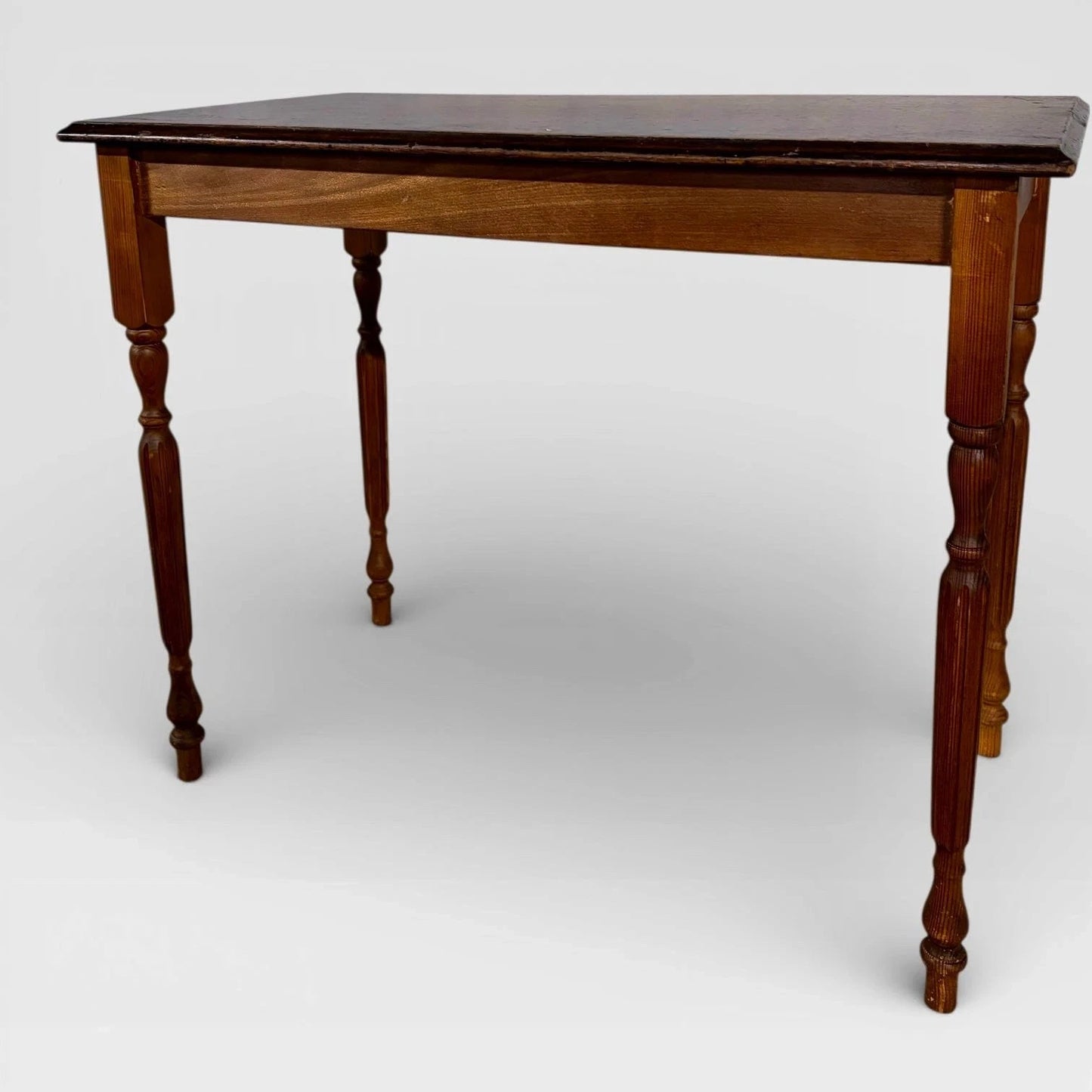 Victorian Pine & Oak Farmhouse Kitchen Table - image 6