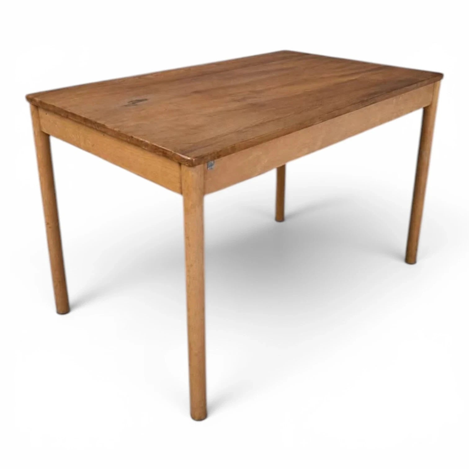 Mid Century Ercol Blonde Elm & Beech Desk Table & Industrial Bentwood Chair Set – image 4