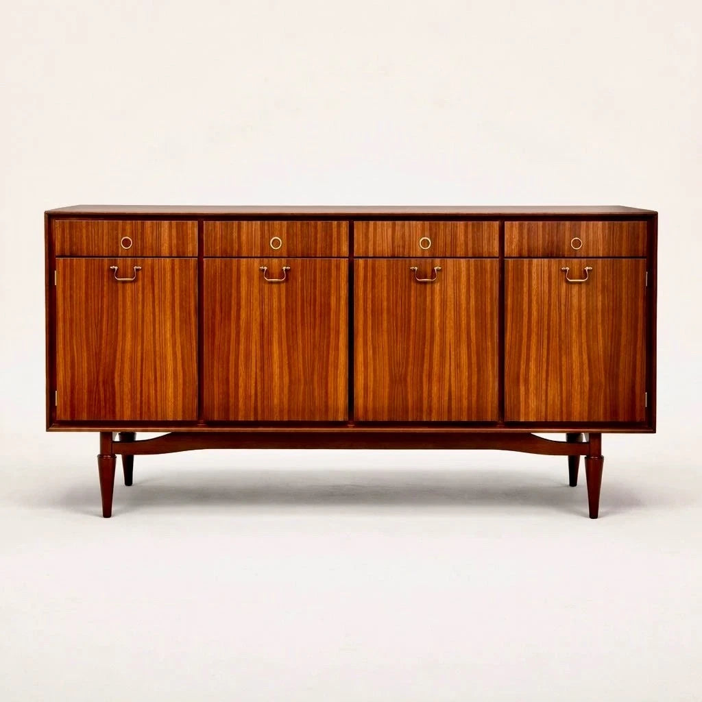 Greaves & Thomas Mid Century Walnut & Teak Sideboard Drinks Cabinet – image 3