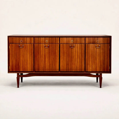 Greaves & Thomas Mid Century Walnut & Teak Sideboard Drinks Cabinet – image 3