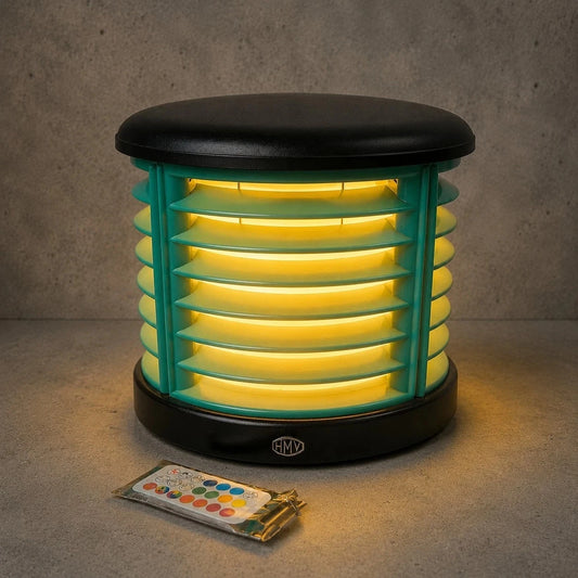 Vintage HMV Space Age Turquoise Table Lamp – view 1
