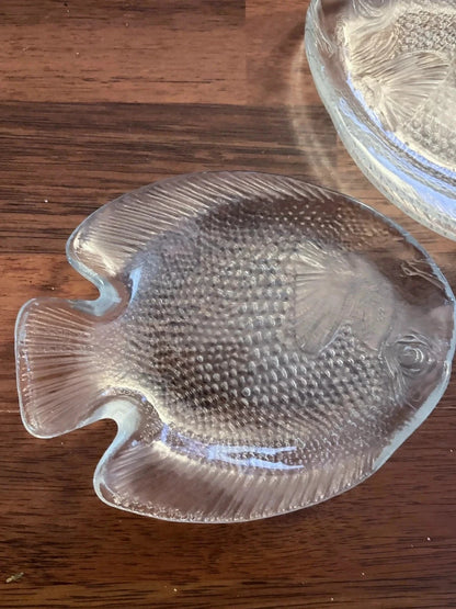Mid Century Glass Fish Dishes – view 6