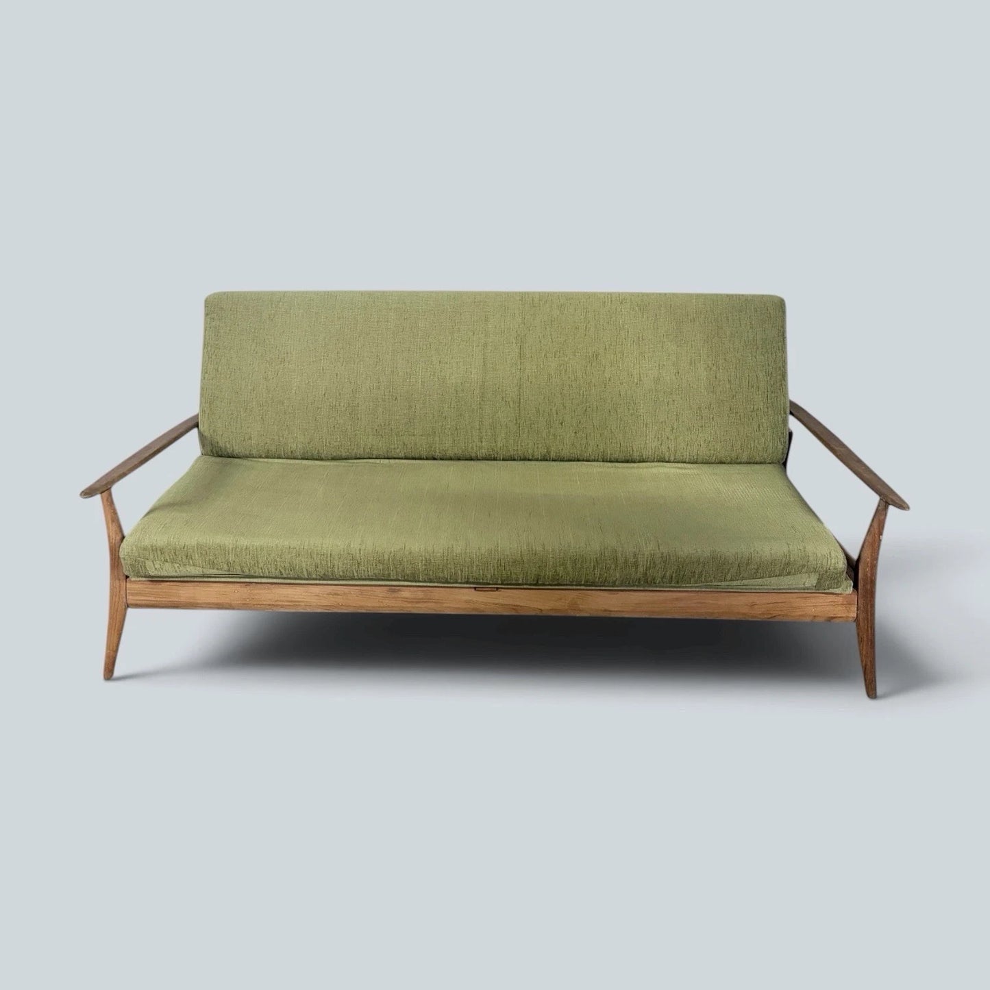 Mid-Century Vintage Danish Teak Three Seater Sofa Bed Daybed – image 5