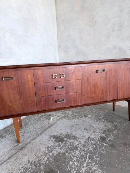 Mid Century Teak and Brass Sideboard Drinks Cabinet – image 4
