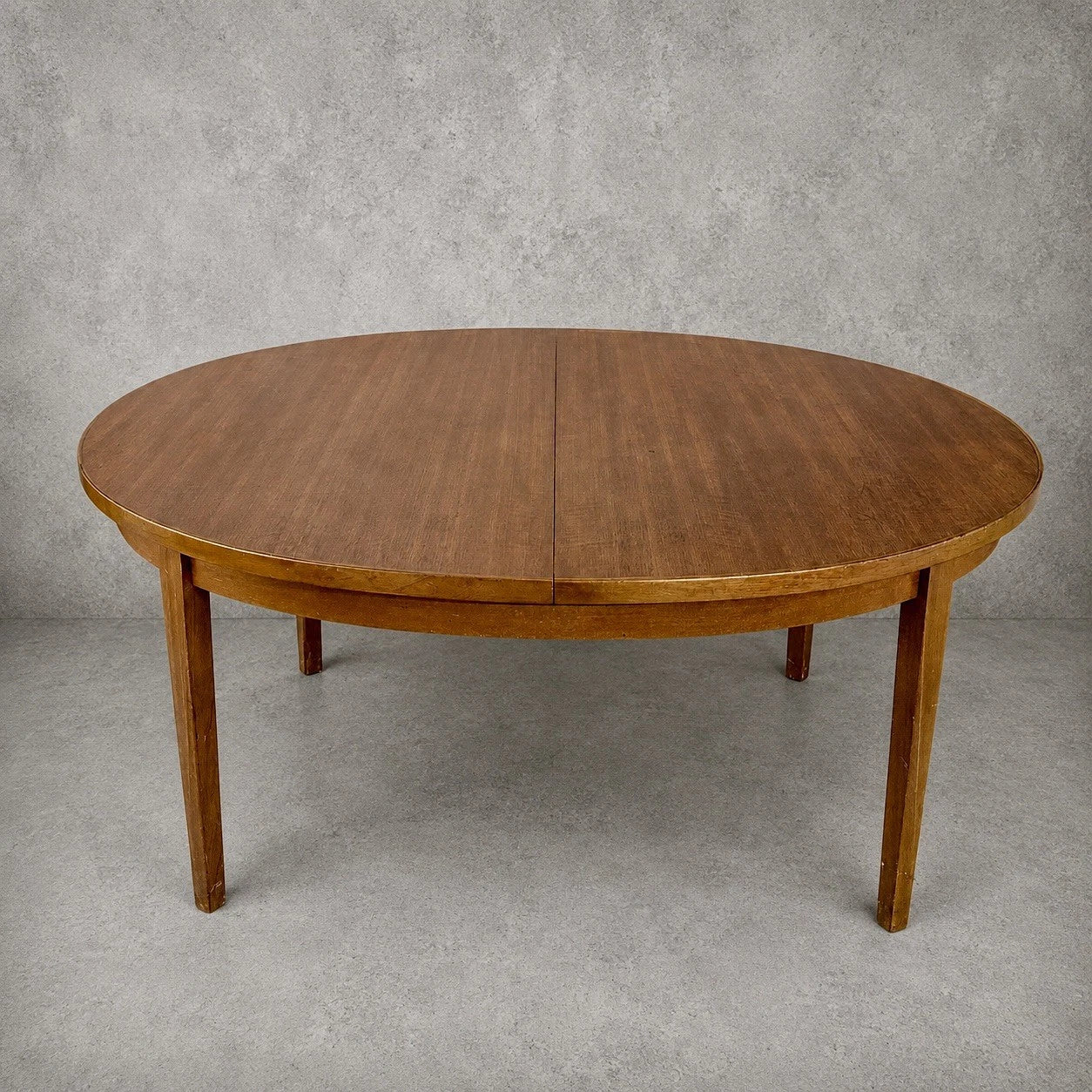 Mid Century William Lawrence Extending Oval Teak Dining Table – view 1