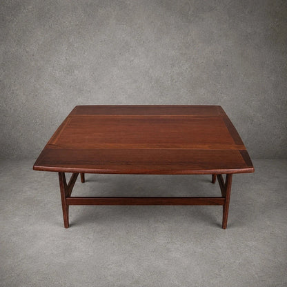 Mid Century Stonehill Teak Drop-Leaf Folding Coffee Table – image 2