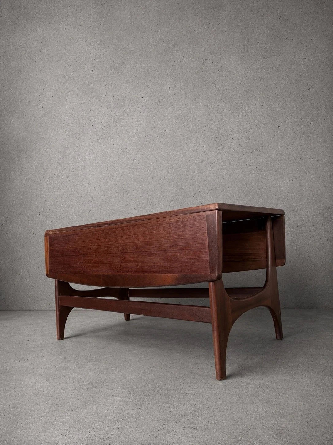 Mid Century Stonehill Teak Drop-Leaf Folding Coffee Table – image 3