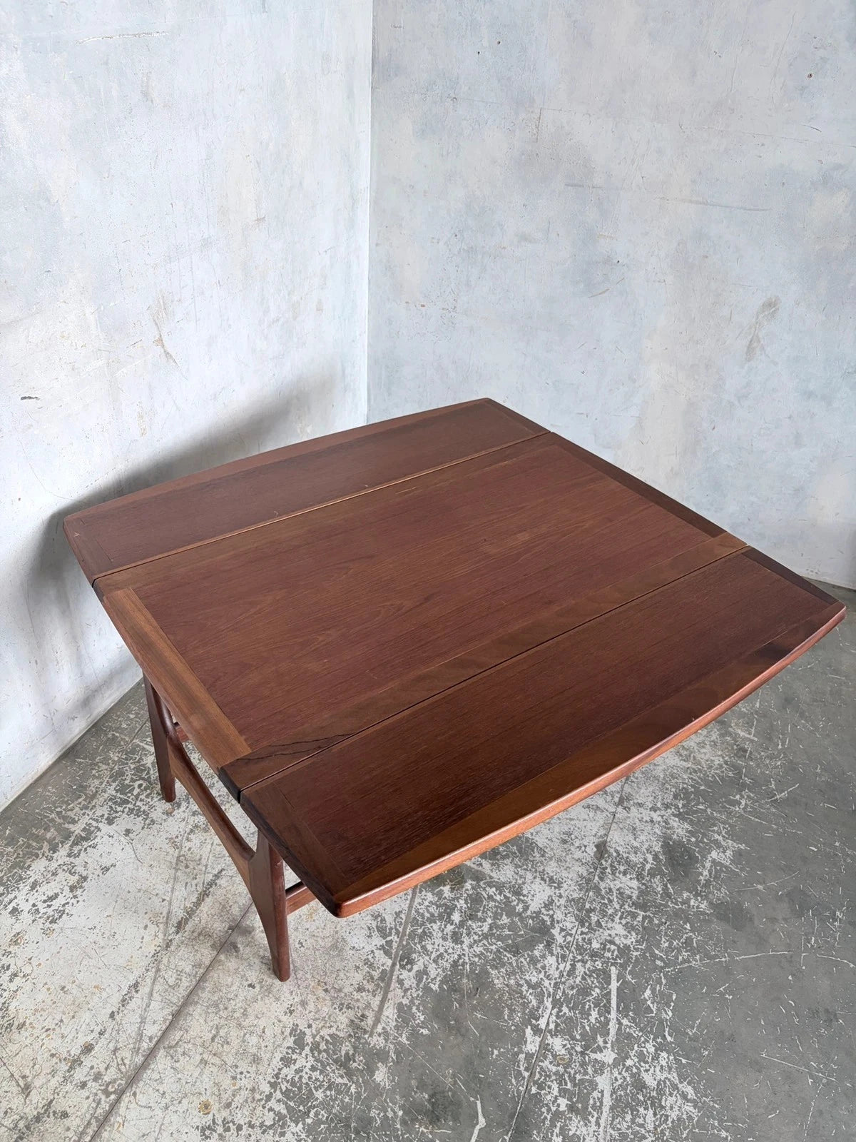 Mid Century Stonehill Teak Drop-Leaf Folding Coffee Table – image 4