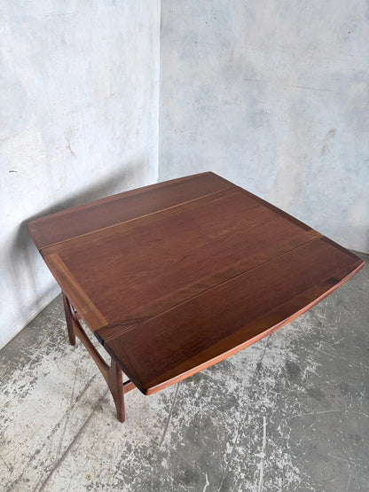 Mid Century Stonehill Teak Drop-Leaf Folding Coffee Table – image 4