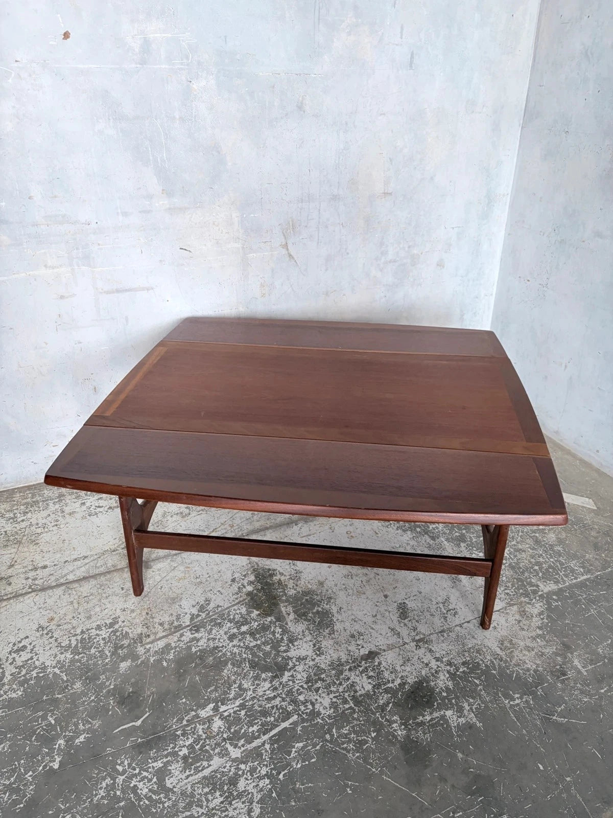 Mid Century Stonehill Teak Drop-Leaf Folding Coffee Table – image 5
