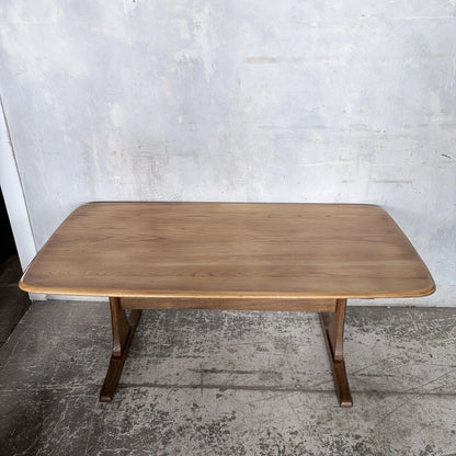 Vintage Ercol Golden Elm Coffee Table – Mid Century Blonde Elm – image 2