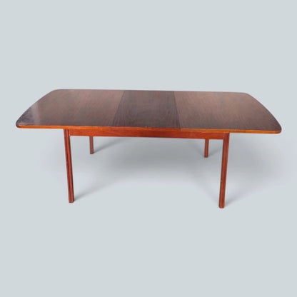 Mid Century Danish Rosewood Extending Dining Table – image 2