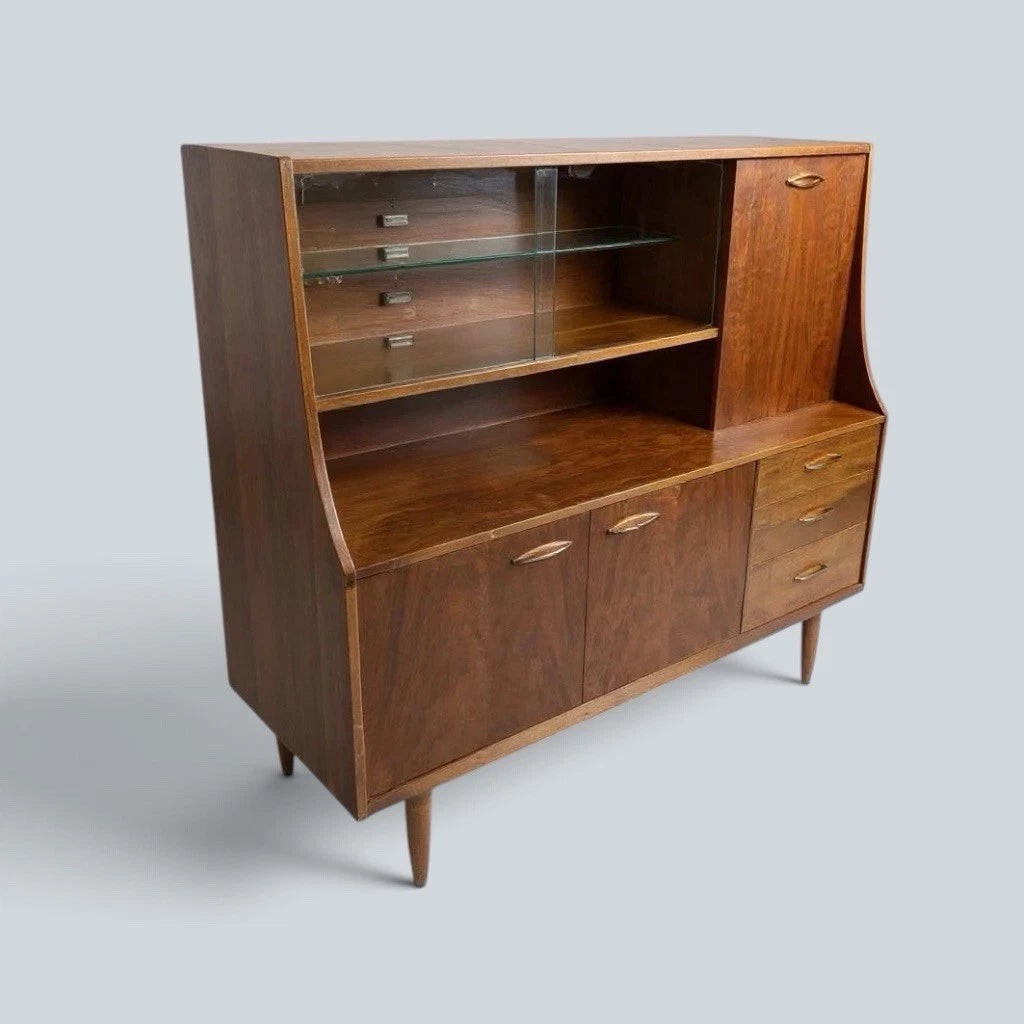 Mid Century Jentique Teak Highboard Drinks Cabinet – image 2