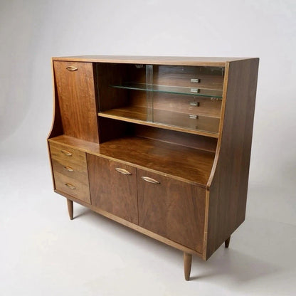Mid Century Jentique Teak Highboard Drinks Cabinet – image 3