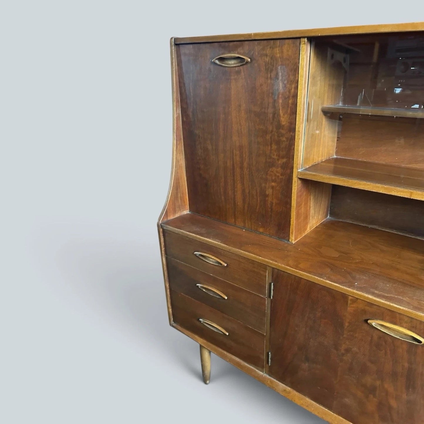 Mid Century Jentique Teak Highboard Drinks Cabinet – image 4