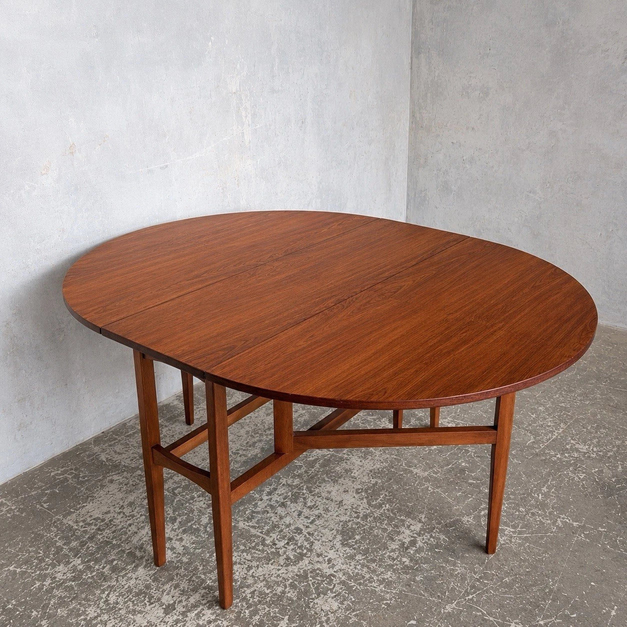 Mid Century Nathan Teak Drop-Leaf Dining Table – image 1