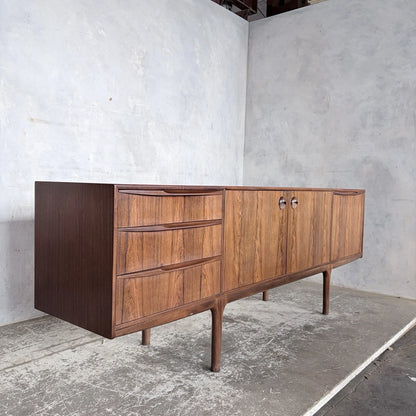 Mid Century McIntosh Rosewood Long Sideboard Cabinet – image 3