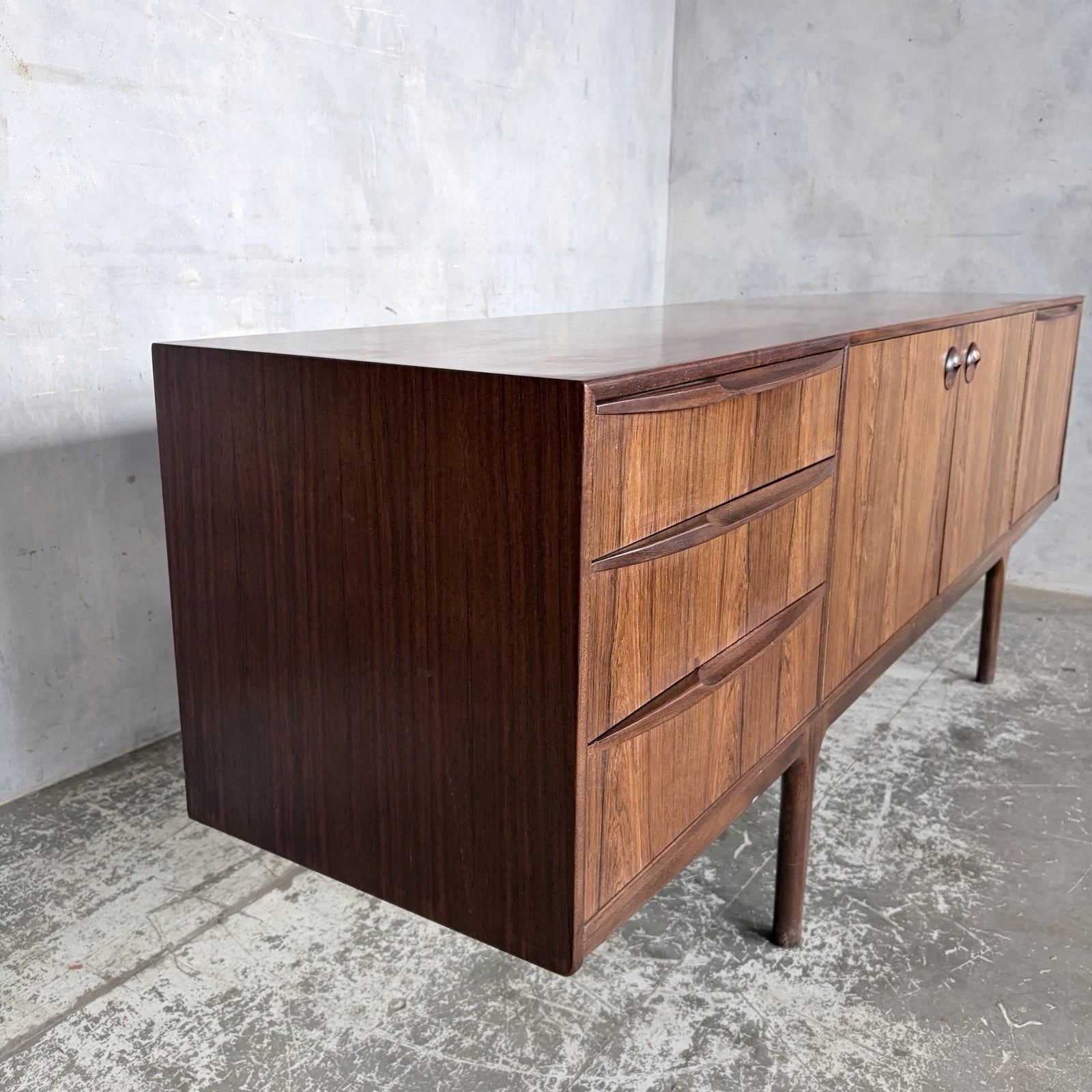 Mid Century McIntosh Rosewood Long Sideboard Cabinet – image 5