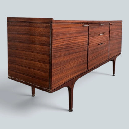 Vintage Mid Century Meredew Teak Long Sideboard Cabinet – image 2