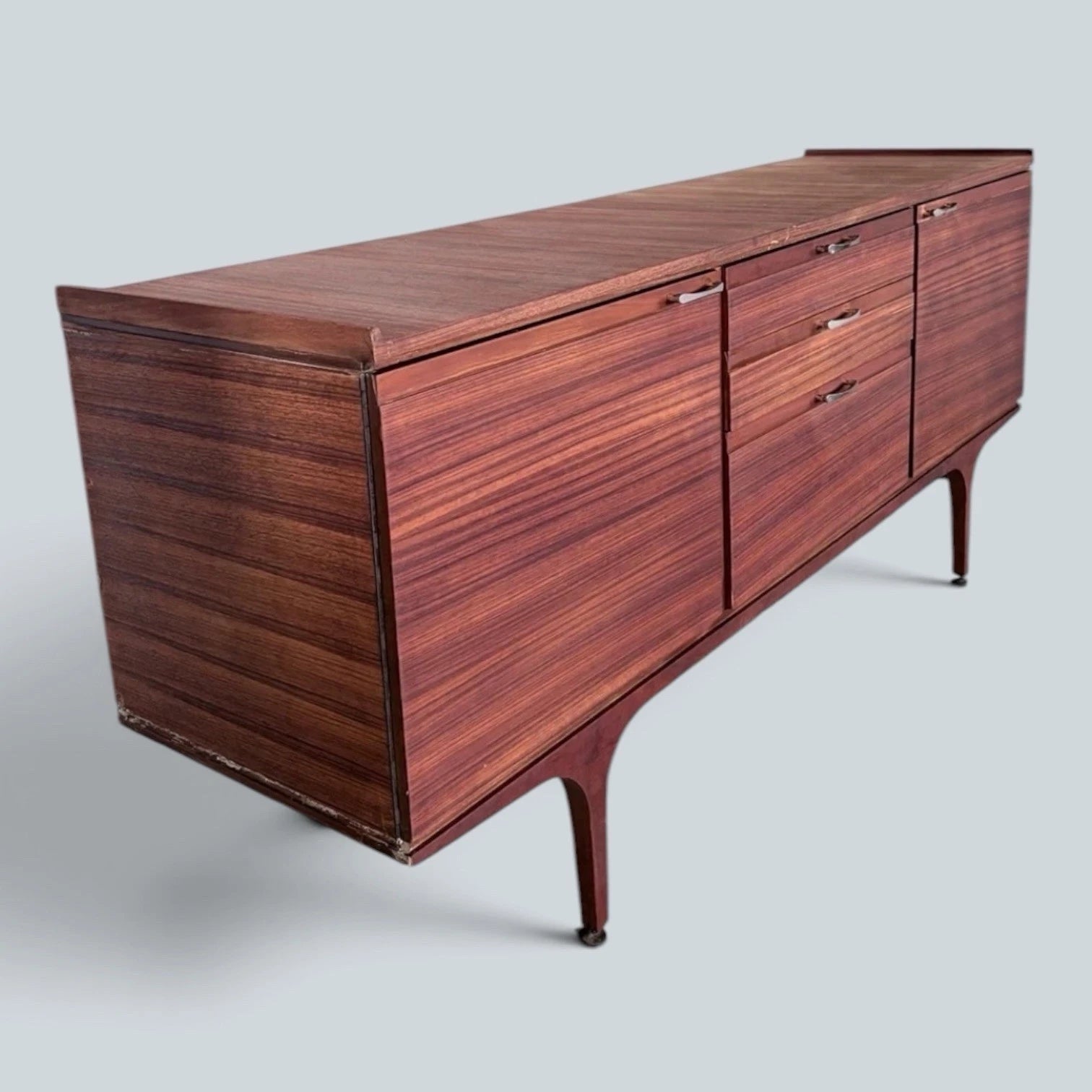 Vintage Mid Century Meredew Teak Long Sideboard Cabinet – image 6