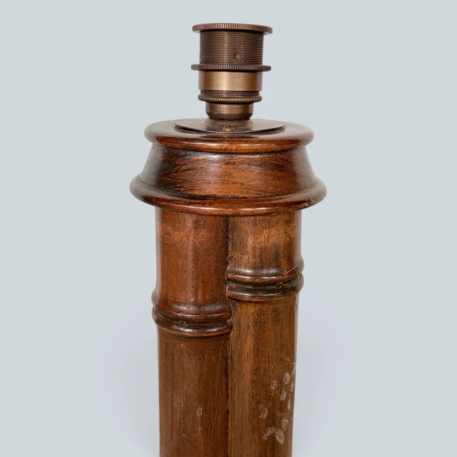 Vintage Faux Bamboo Wooden Table Lamp Base – view 2
