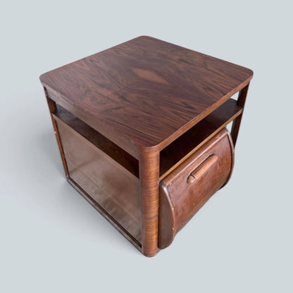 Art Deco CC41 Incorporall Walnut Metamorphic Cocktail Trolley / Drinks Cabinet – photo 8