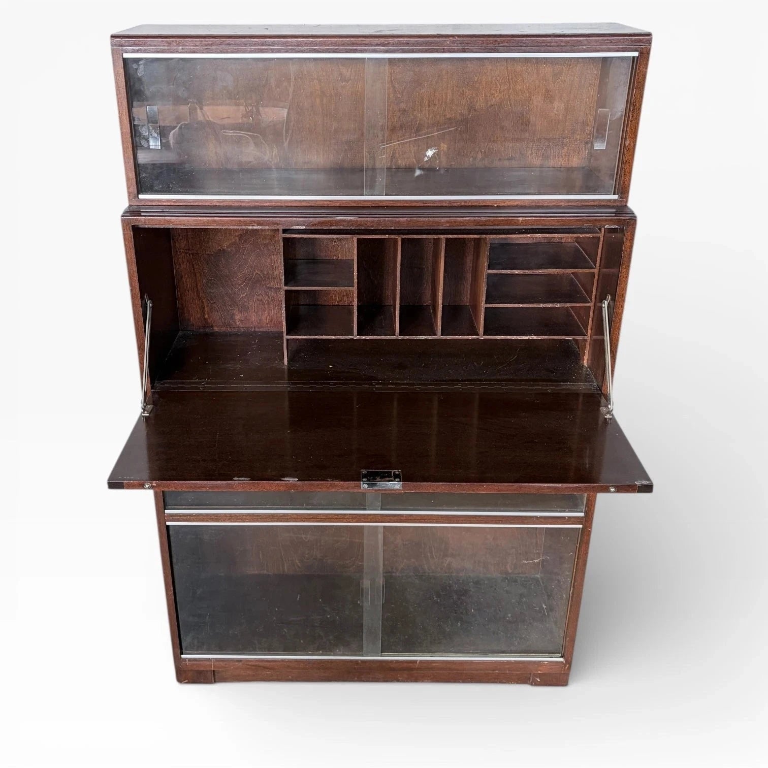 Mid Century Minty Modular Stacking Bookcase & Bureau - image 4