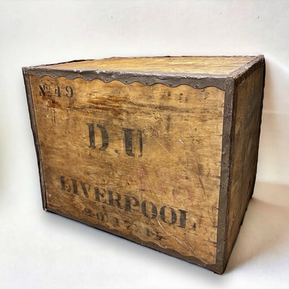 1950s Industrial Liverpool wooden storage and shipping crate – photo 10