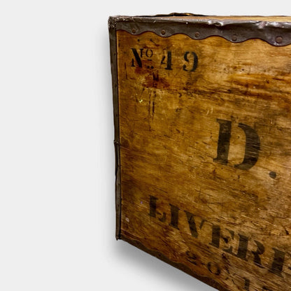 1950s Industrial Liverpool wooden storage and shipping crate – photo 7