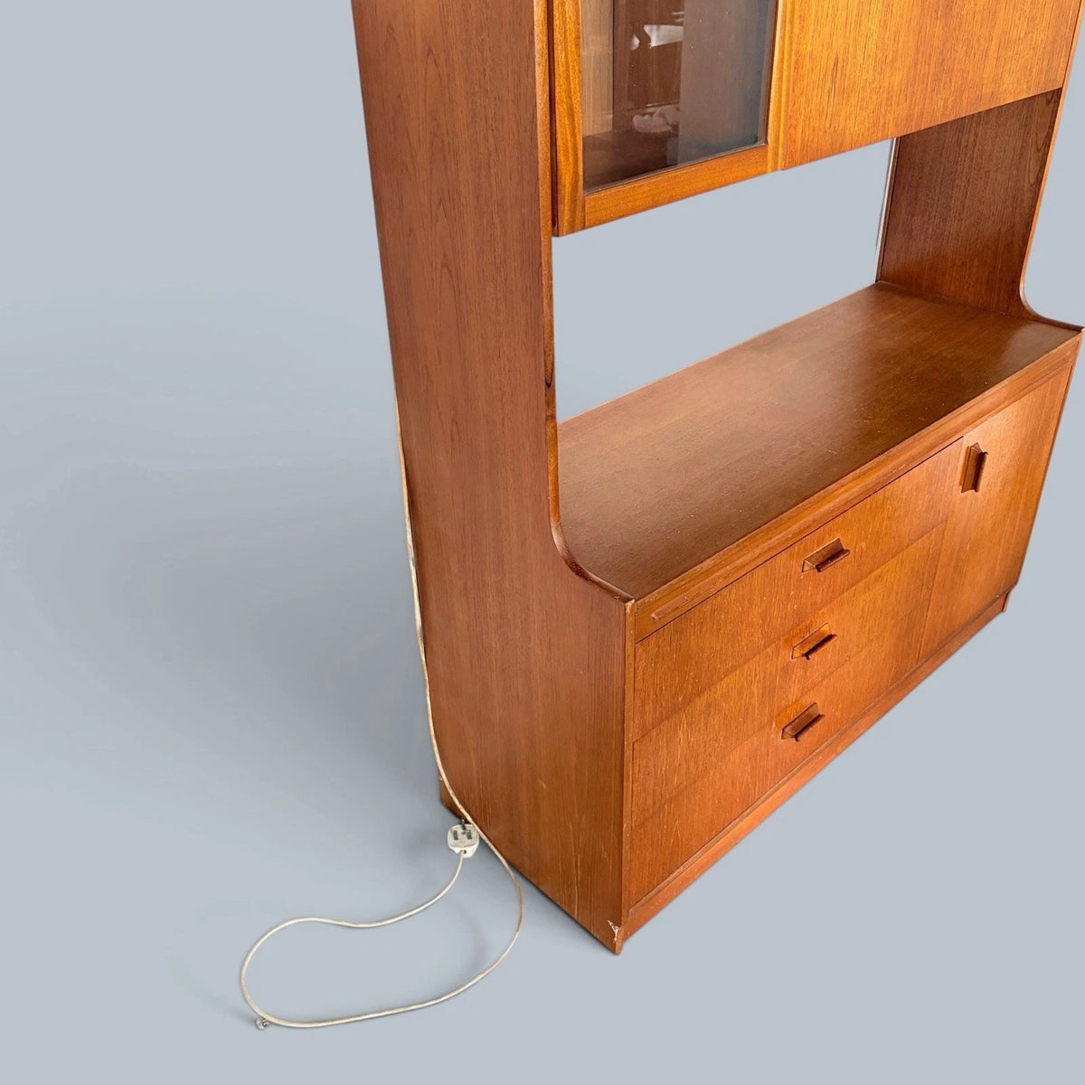 Mid-Century Teak S Form Wall Unit, Room Divider & Cocktail Cabinet – photo 6