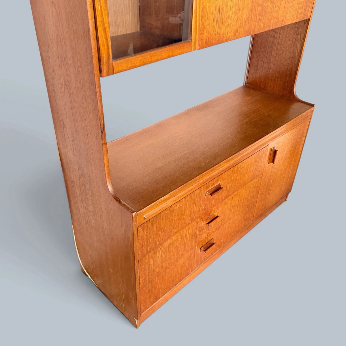 Mid-Century Teak S Form Wall Unit, Room Divider & Cocktail Cabinet – photo 8
