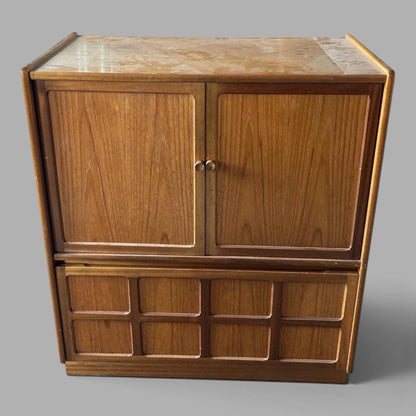 Nathan mid century teak TV hi-fi and drinks cabinet – view 4