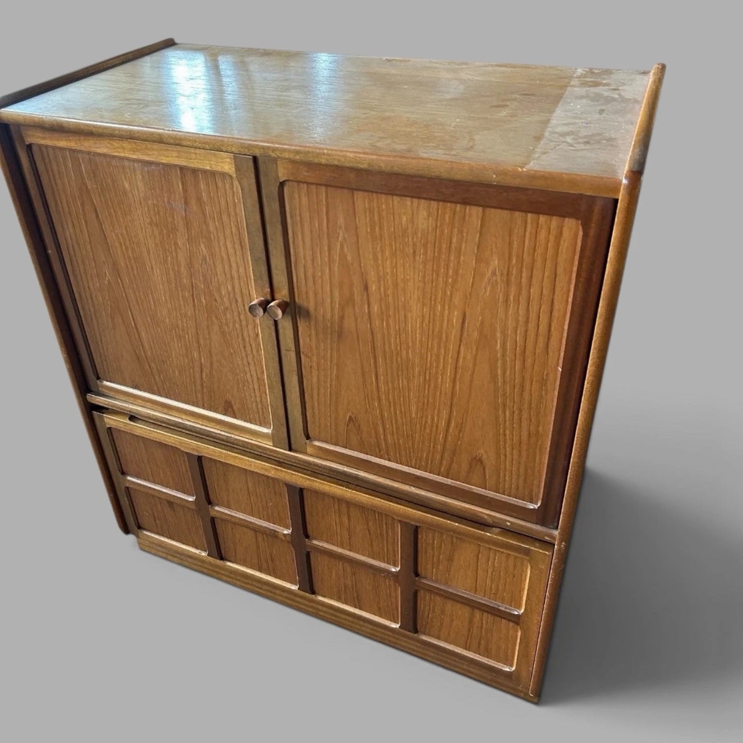 Nathan mid century teak TV hi-fi and drinks cabinet – view 6