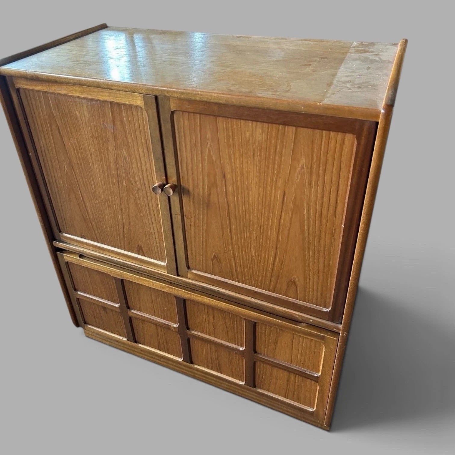 Nathan mid century teak TV hi-fi and drinks cabinet – view 6