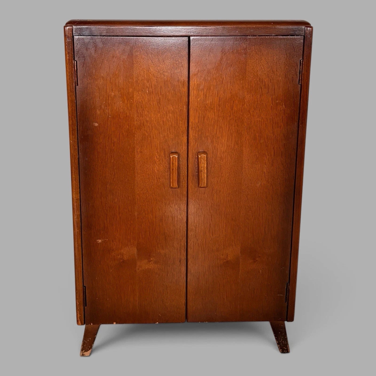 Arts & Crafts Oak Record Cabinet / Vinyl Storage Cupboard – image 2