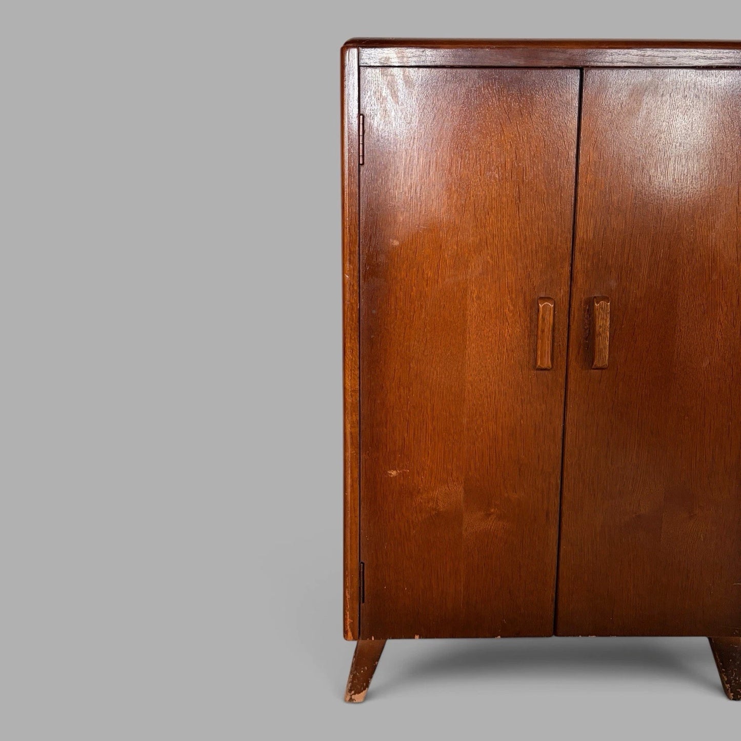 Arts & Crafts Oak Record Cabinet / Vinyl Storage Cupboard – image 3