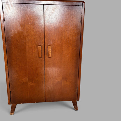 Arts & Crafts Oak Record Cabinet / Vinyl Storage Cupboard – image 4