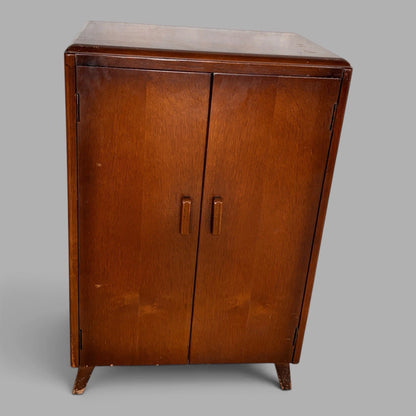 Arts & Crafts Oak Record Cabinet / Vinyl Storage Cupboard – image 5