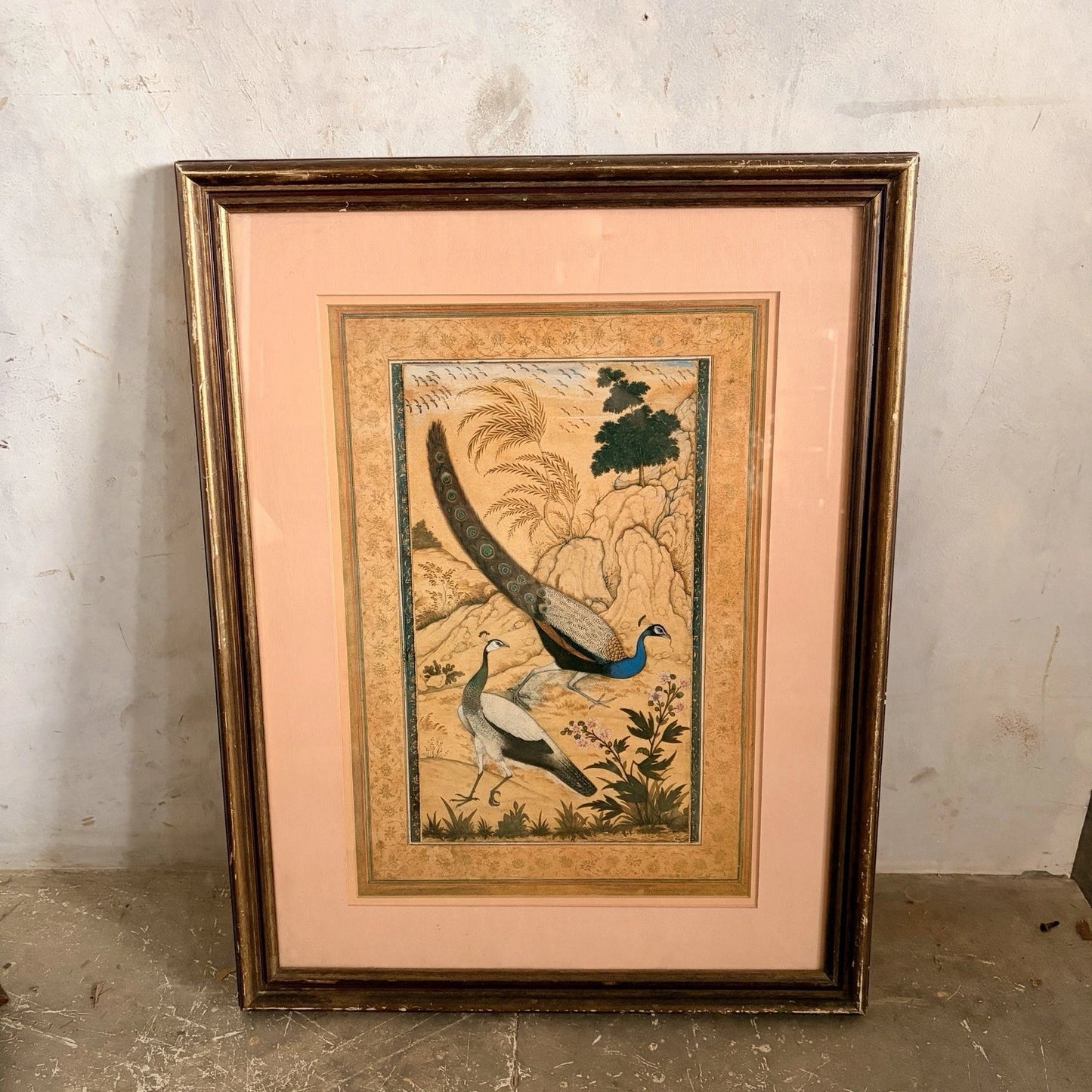 Ustad Mansur Mughal Peacock Framed Art Print – V&A Collection – view 2