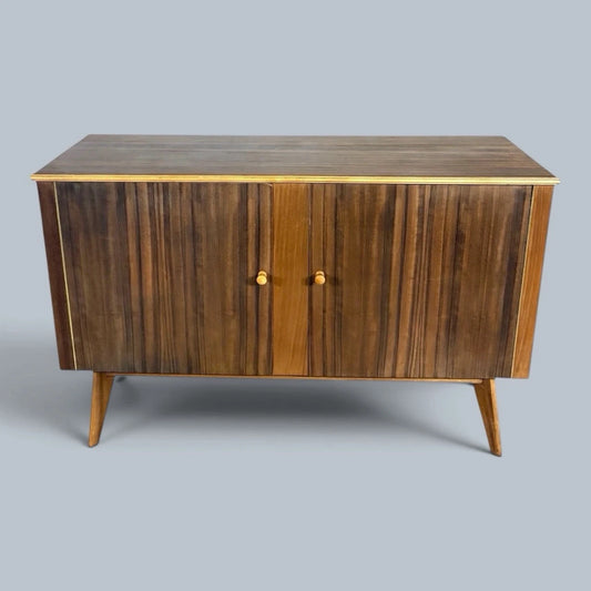 Morris of Glasgow Mid Century Vintage Walnut & Teak Sideboard – image 1