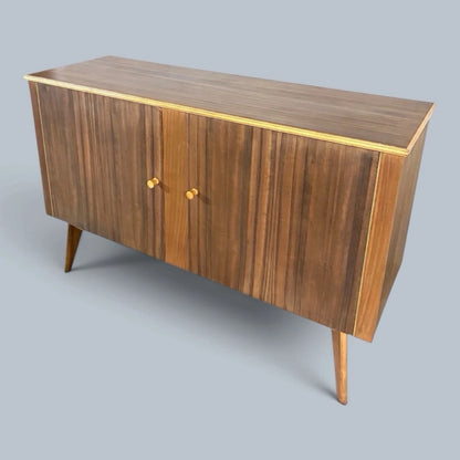 Morris of Glasgow Mid Century Vintage Walnut & Teak Sideboard – image 2