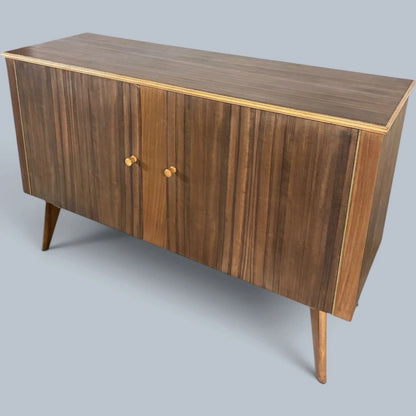 Morris of Glasgow Mid Century Vintage Walnut & Teak Sideboard – image 3